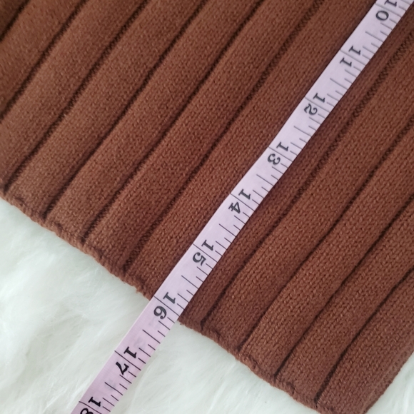 New! PacSun LA Hearts Ribbed kint cropped fit Sailing Sweater in Brown.Step up - Picture 6 of 8